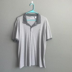 Calvin Klein Polo, size XL, white and gray